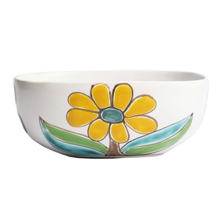 Salad bowl Daisy & Tulip Flowers Salad bowl Daisy & Tulip Flowers